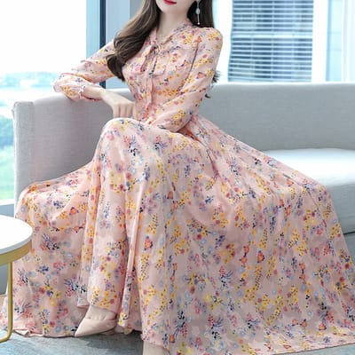 Stylish Elegant Long Gown Kurti - Image 20