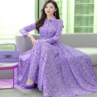 Stylish Elegant Long Gown Kurti - Image 22