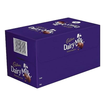 Cadbury Dairy Milk Chocolate Bar, 12 Grams (Pack of 56) full box - Image 3