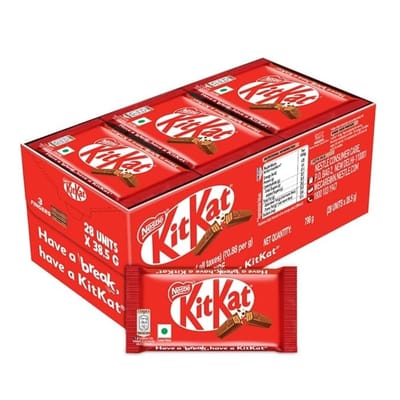 KIT KAT, 3 Fingers Chocolate –28.5g, Pack of 28 Units- full Box - Image 1