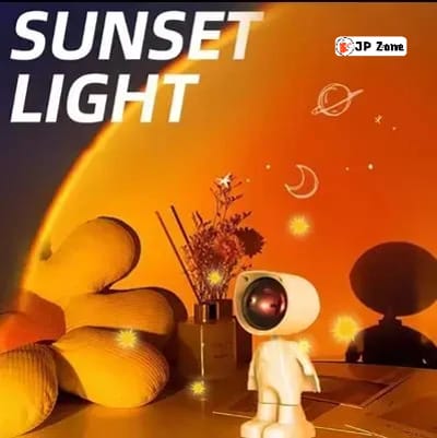 Astronauts Robot Sunset Lamp