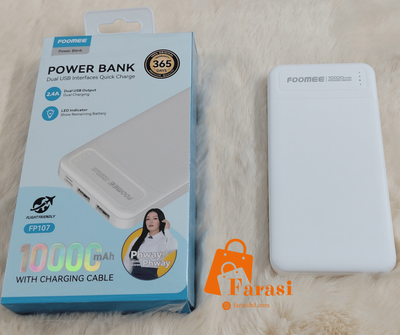Foomee FP107 10000mAh Power Bank - White - Image 4