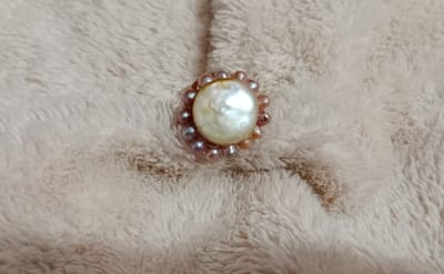 Exclusive Coin Pearl Finger Ring