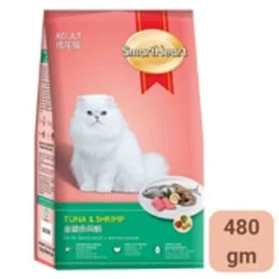 Smart heart Tuna & Shrimp Cat Food 480 gm