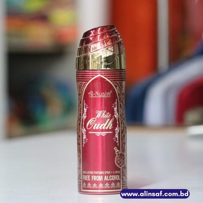 WHITE OUD LONG LASTING PERFUME SPRAY 200 ML BY AL NUAIM