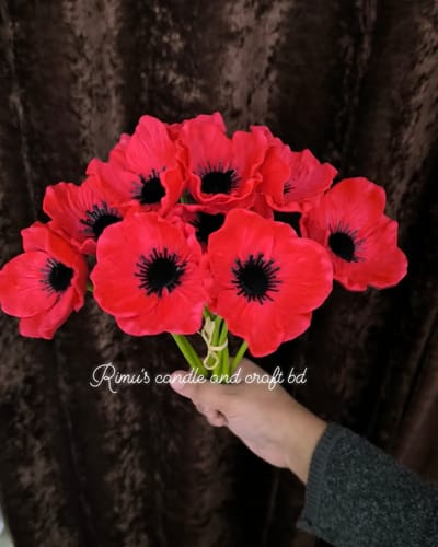 artificial popy flower - Image 1