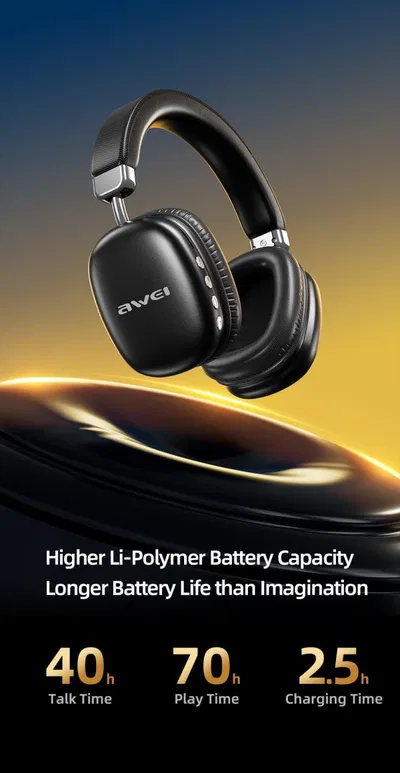 Awei AT7 Bluetooth wireless headphone stereo surround speaker with microphone headset - Image 7