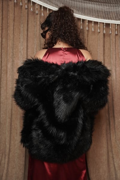 LIMITED EDITION Panther Faux Fur Coat - Image 3