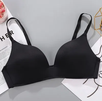 women Seamless t-shirt bra Underwear Sexy Gathered Bras Soft Breathable Bras Solid Color Underwear Girls Women Underwear Accessories