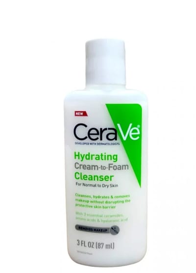 Cerave Hydrating Cream To Foam Cleanser 87ml - Image 1