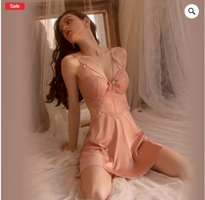 Ice silk pajamas women nightdress
