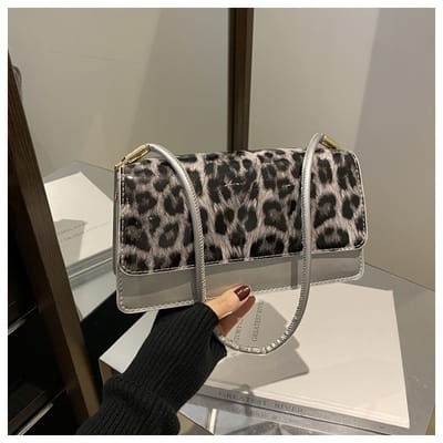 Glossy Tiger print shoulder bag