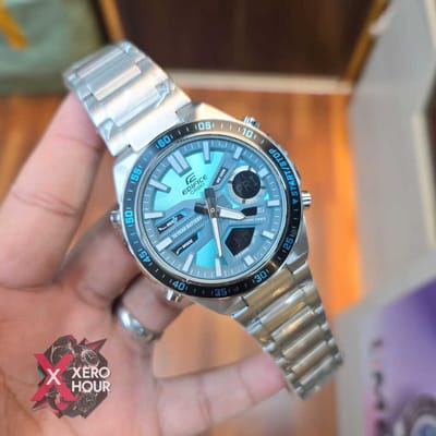 Edifice Master Grade || Japan Movement | Chain Style | New Deep & Light Blue