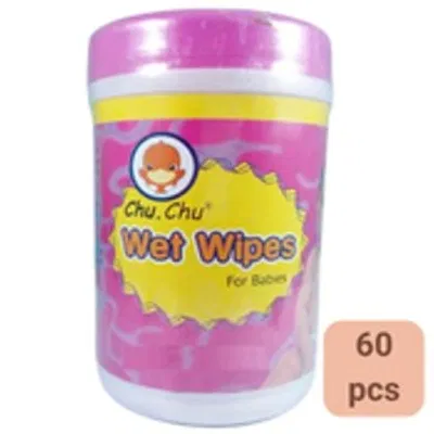 Chu Chu Wet Wipes for Babies (60 Moist Tissues)
