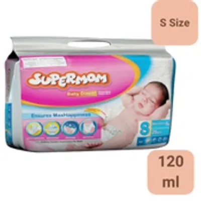Supermom Diaper S 28PcsTK 950SUPERMOM Baby Diaper Belt (M 6-11kg) 26 pcs+SUPERMOM Baby Diaper
