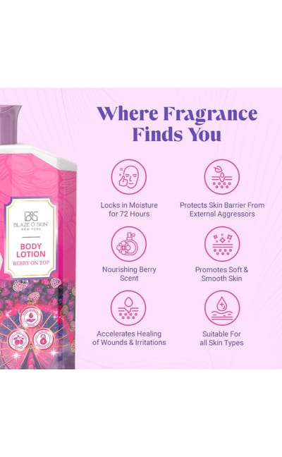 Blaze O' Skin Body Lotion: Berry on Top 250ml - Image 2