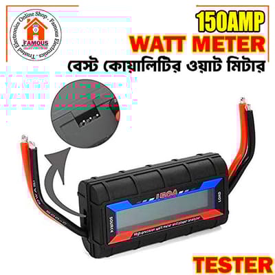 150A High-Precision LED Watt Meter | Voltage & Current Power Analyzer | DC 0-100V