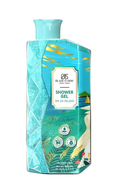 Blaze O' Skin Shower Gel: On An Island 250ml - Image 1