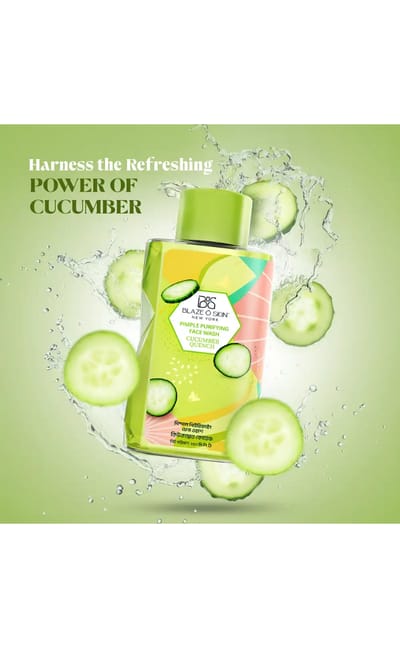 Blaze O' Skin Pimple Purifying Face Wash Cucumber Quench 250ml - Image 2