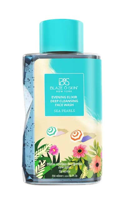 Blaze O’ Skin Evening Elixir Deep Cleansing Face Wash – Sea Pearl 250ml - Image 1
