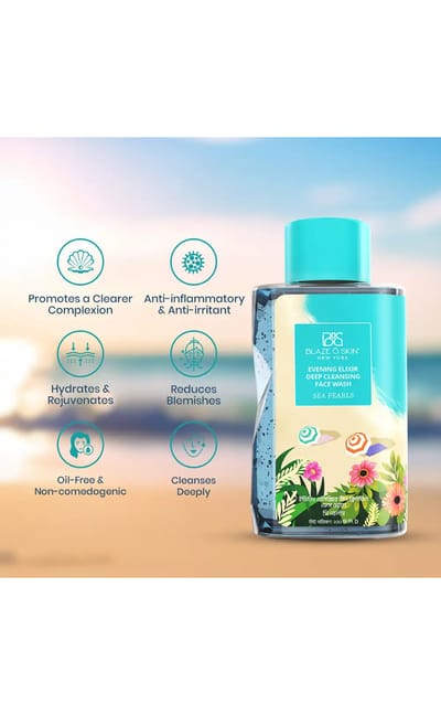 Blaze O’ Skin Evening Elixir Deep Cleansing Face Wash – Sea Pearl 250ml - Image 2