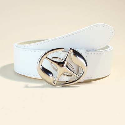 Y2K Single Star belt - WHITE - Image 1