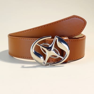 Y2K Single Star Belt - BROWN - Image 1