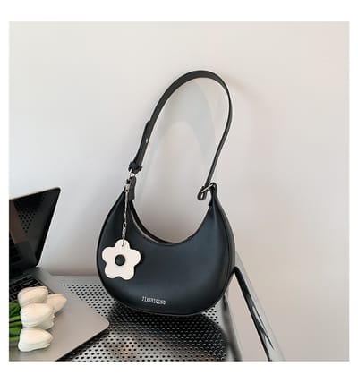 Flower keychain Moon bag