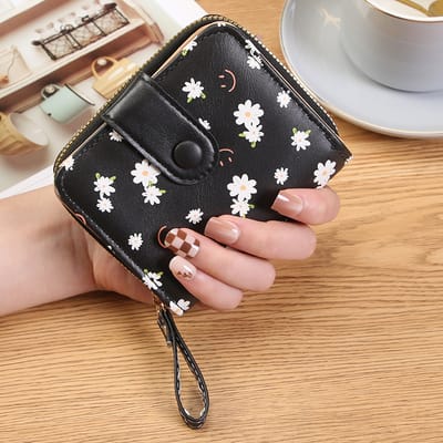 Flower print wallet
