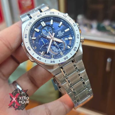 Edifice Master Grade || Japan Movement | Chain Style | New Heavy Blue Weight