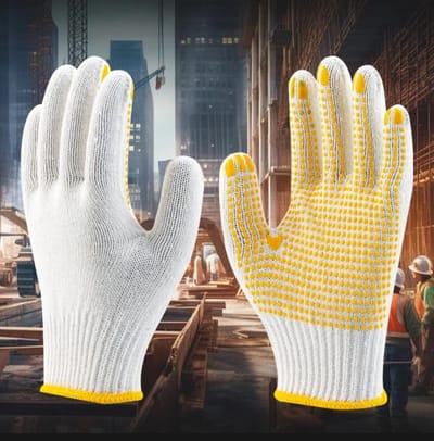 Cotton Dotted Hand Gloves