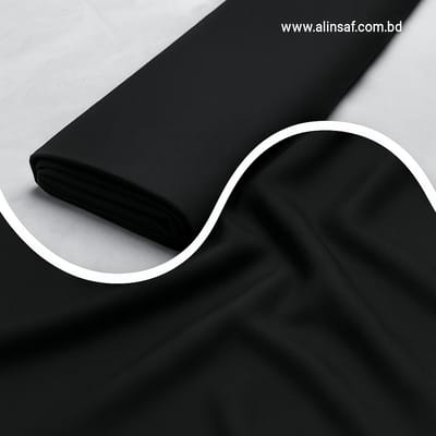 হিজাবের কালো সফট কাপড় - Hijab Fabrics - NAMASTE