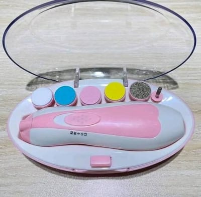 Electric Baby Nail Trimmer Set with LED Light - Image 1