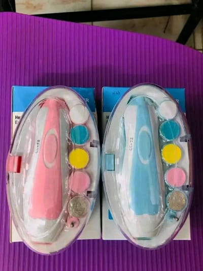 Electric Baby Nail Trimmer Set with LED Light - Image 2