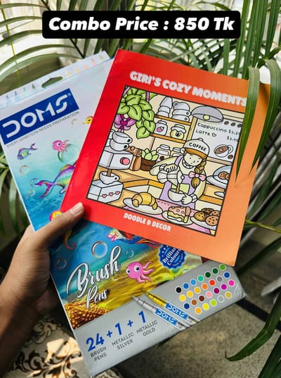 Any Book + 26 Color Brush Pen Combo