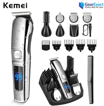 Kemei KM-8508 Multi-grooming kit 11-in-1 Beard, Hair, Body, and Face for Men