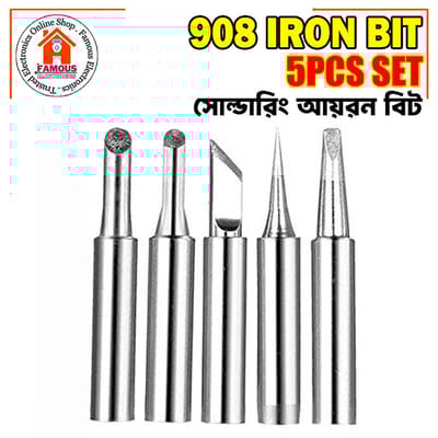 Soldering Iron Bit Set 5PCS for 908 Model Regular Quality
