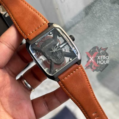 Tubular Skull Edition | Browm Belt Matte Bezel |00B10