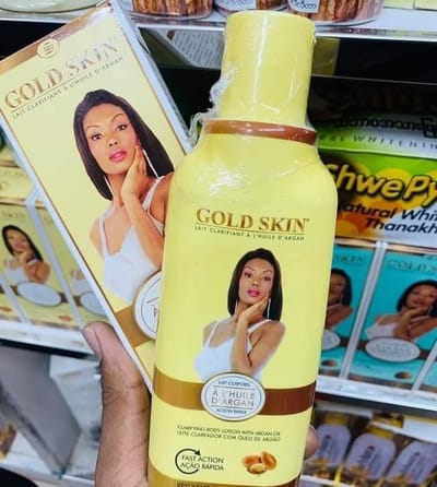 gold skin body brightening lotion - Image 1