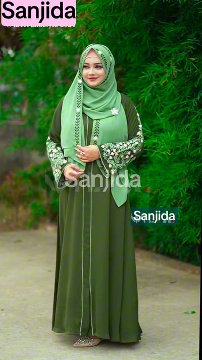 প্রিমিয়াম দুবাই চেরি বোরকা - Image 1