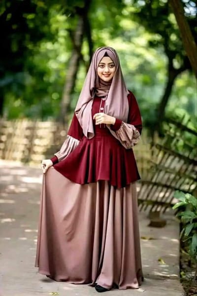 প্রিমিয়াম দুবাই চেরি বোরকা - Image 3