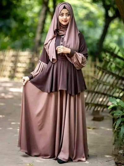 প্রিমিয়াম দুবাই চেরি বোরকা - Image 4