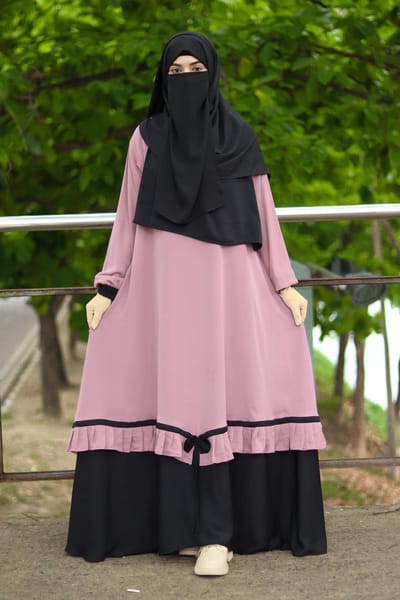 প্রিমিয়াম দুবাই চেরি বোরকা - Image 5