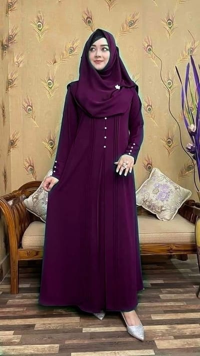 প্রিমিয়াম দুবাই চেরি বোরকা - Image 5