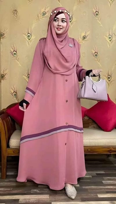 প্রিমিয়াম দুবাই চেরি বোরকা - Image 10