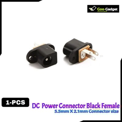 DC Power Jack Female Socket Panel Mount with 2-Pin Hole
