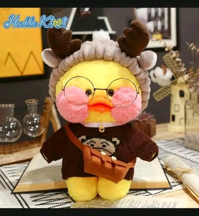 HelloKimi 30cm Mimi Ins Little Yellow Duck Dol Plush Shoft Toy