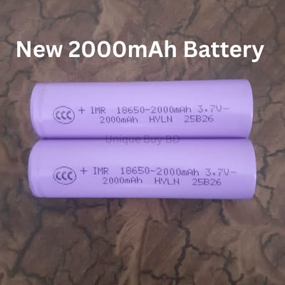 New 2000mAh 18650 Lithium Battery