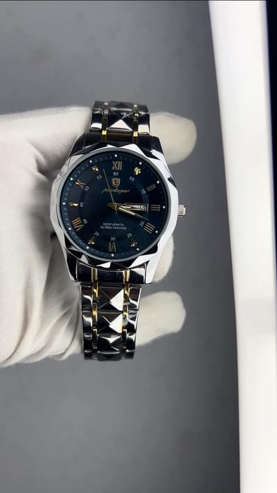 Gold Quartz Watch For Men