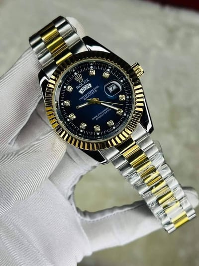 Gold Quartz Watch For Men